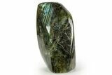Flashy Free-Standing Polished Labradorite - Madagascar #364190-1